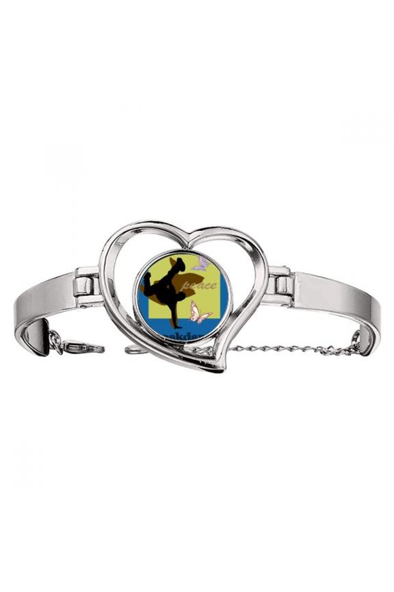 Streetdance Culture Breakdance Insect Bracelet Heart Jewelry Wire Bangle