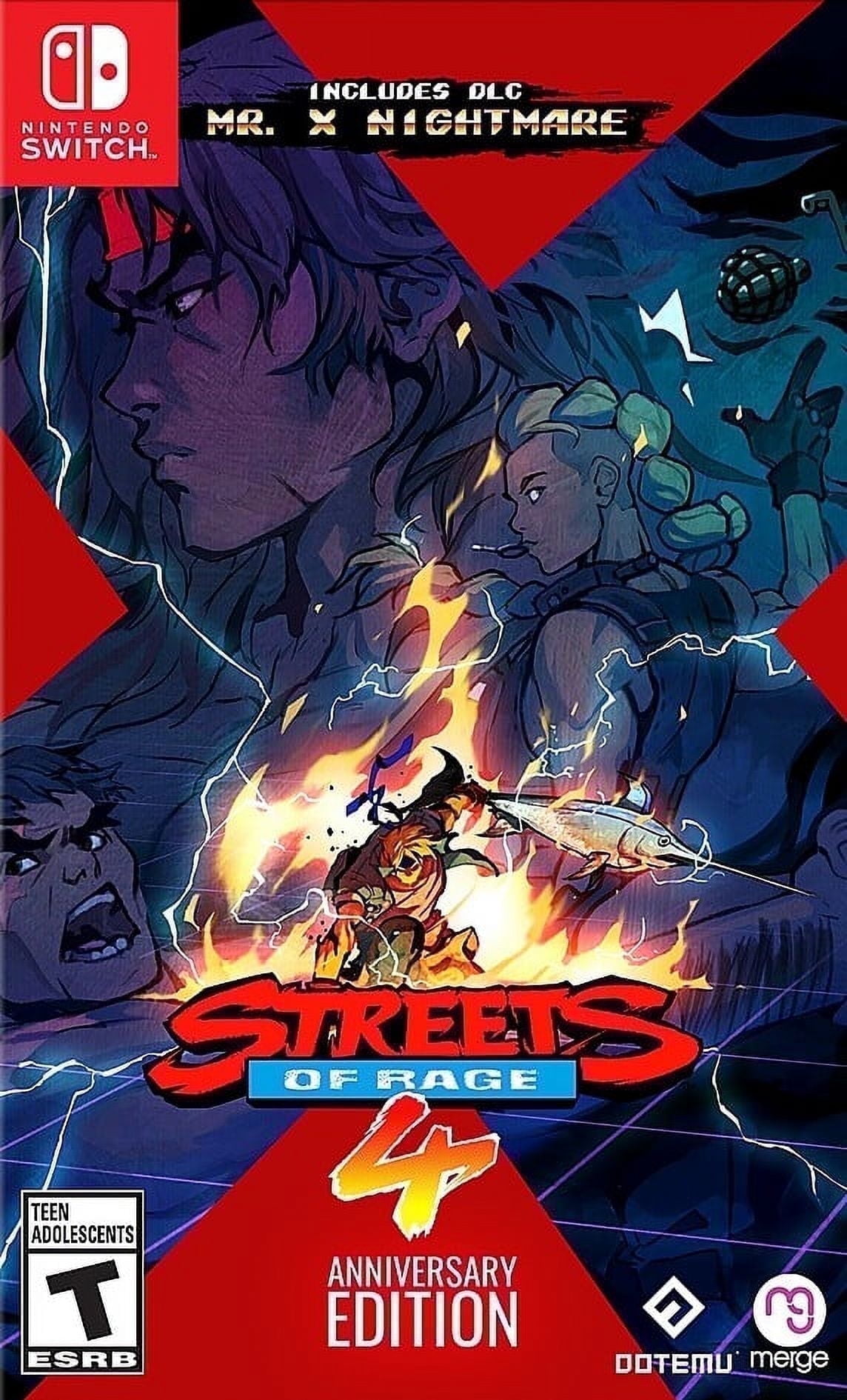 Free Shipping! Merge Streets of Rage 4 Anniversary Edition
