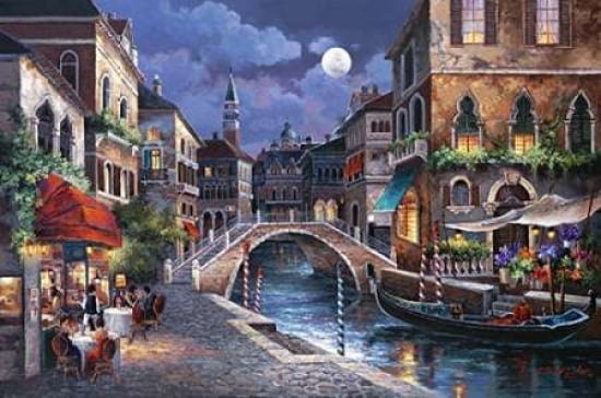 Streets of Venice II Canvas Art - James Lee (12 x 18)