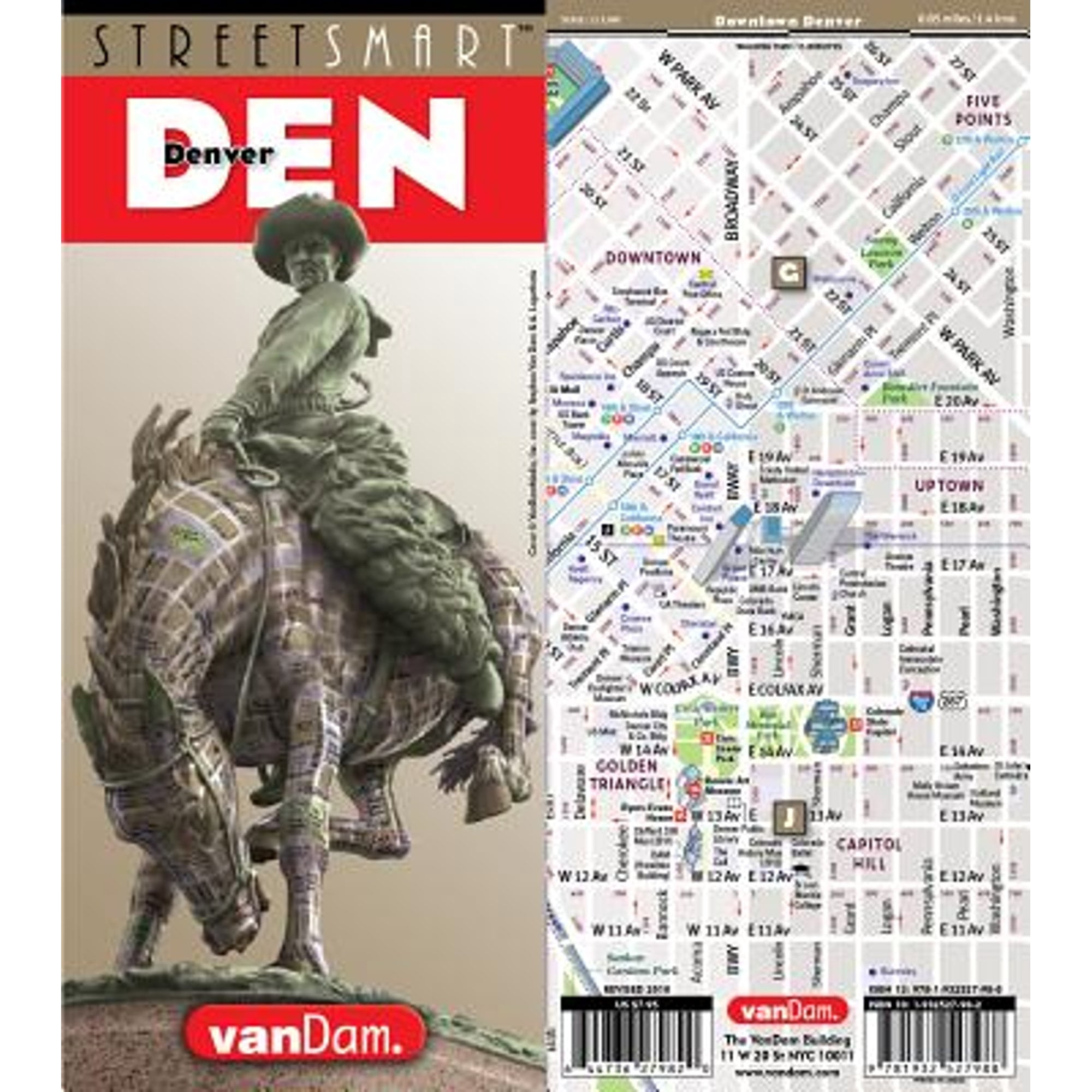 Pre-Owned Streetsmart: Streetsmart Denver Map by Vandam (Other ...