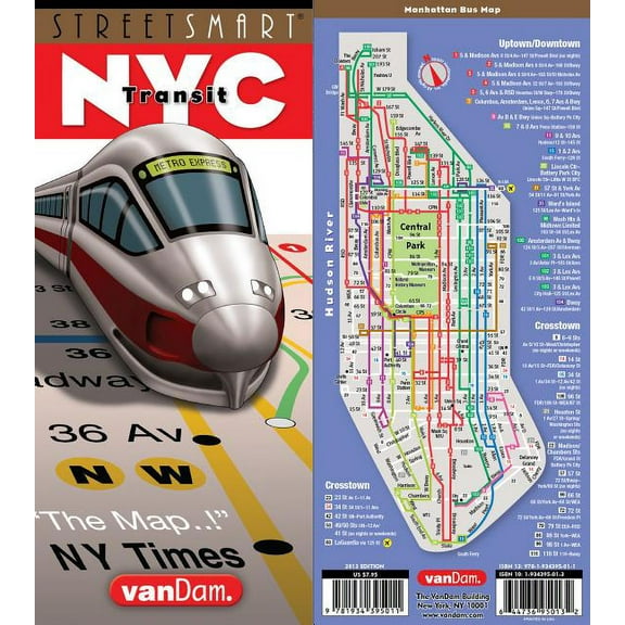 Streetsmart: Streetsmart NYC Transit Map by Vandam: Transit Edition (Other)