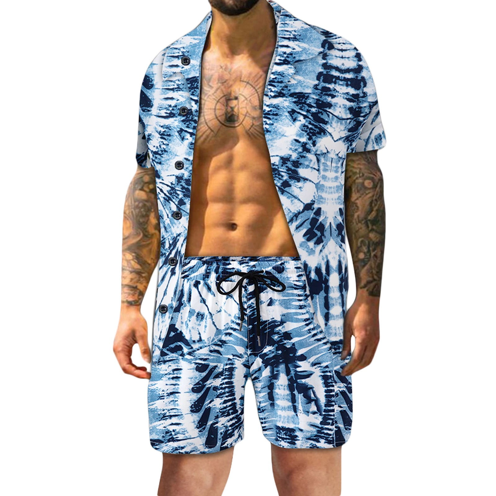 Streetwear Casual Men Clothing Mens Spring Summer Casual Hawaiian