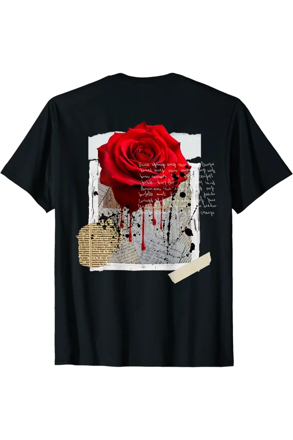 Streetwear Graphic Dark Floral Urban Aesthetic, Mens Fashion T-Shirt, Unisex T-Shirt