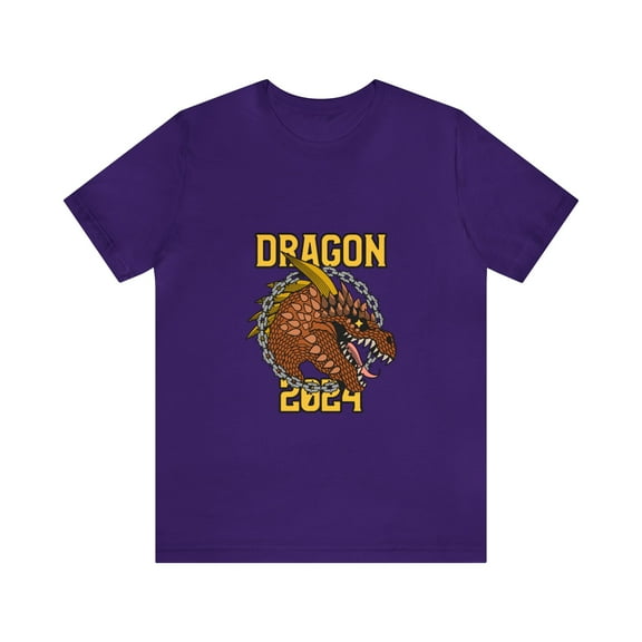 Streetwear Graphic themed Unisex Jersey Short Sleeve Tee Dragon Year 2024