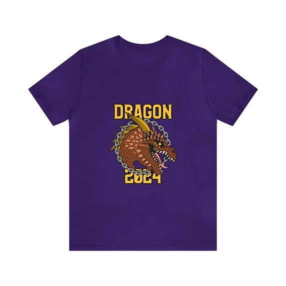 Streetwear Graphic themed Unisex Jersey Short Sleeve Tee Dragon Year 2024