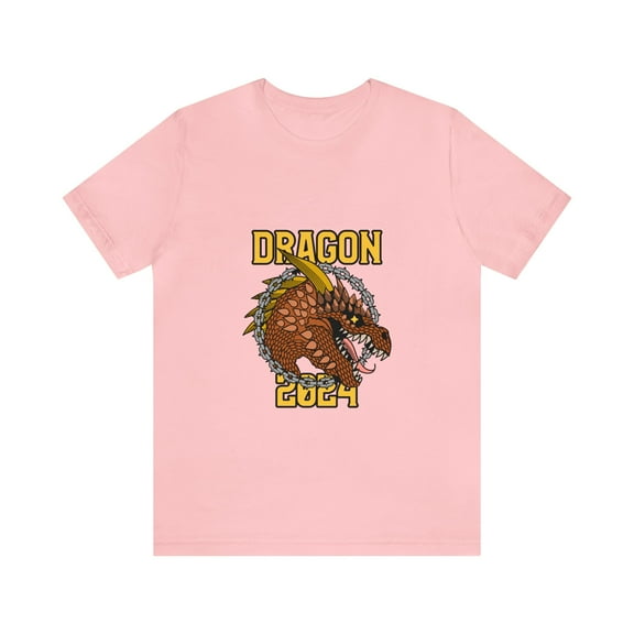 Streetwear Graphic themed Unisex Jersey Short Sleeve Tee Dragon Year 2024