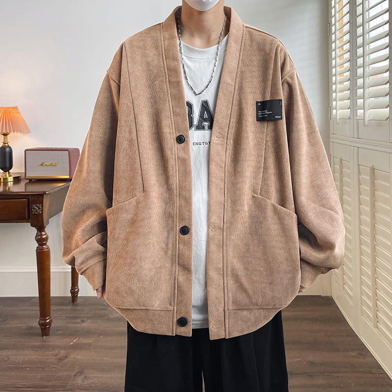 Streetwear Men s Sweater Japan Style Plus Size 7XL Man Sweatercoat Fashion Loose Tops Casual Single Breasted Clothes Walmart