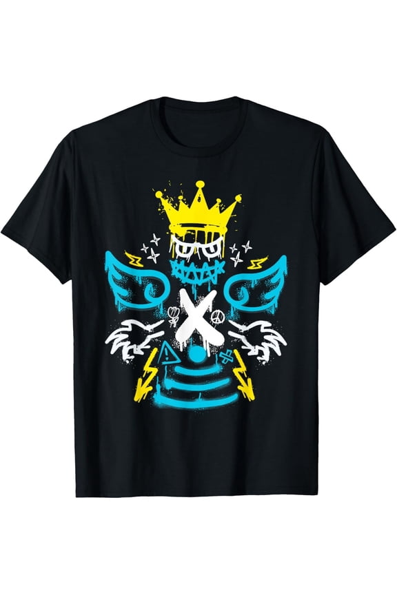 Streetwear Retro Gamma Blue Matching T-Shirt