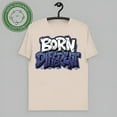thumbnail image 1 of Streetwear Sneaker Low Diffused Blue Shirt, Cool Footwear Born Different Graphic Tee, 1 of 2