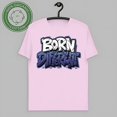 thumbnail image 1 of Streetwear Sneaker Low Diffused Blue Shirt, Cool Footwear Born Different Graphic Tee, 1 of 2