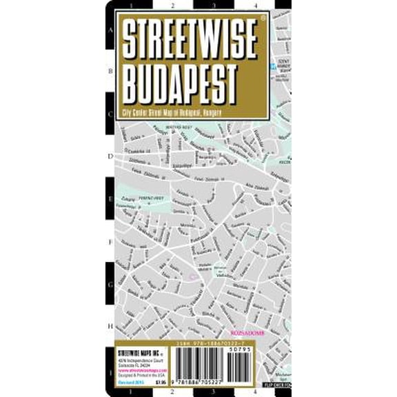 Pre-Owned Streetwise Budapest: City Center Street Map of Budapest, Hungary