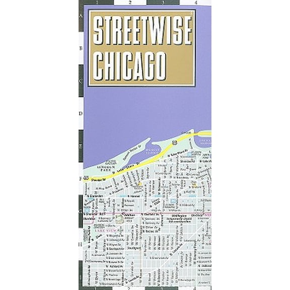 Pre-Owned Streetwise Chicago: City Center Street Map of Chicago, Illinios