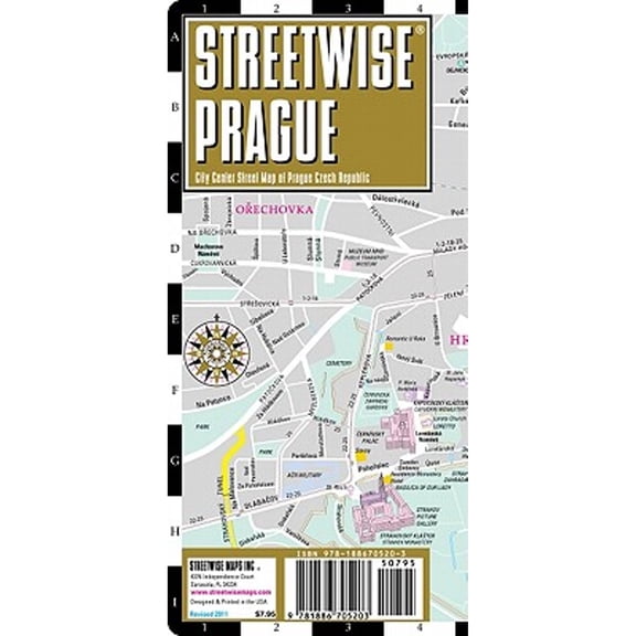 Pre-Owned Streetwise Prague Map - Laminated City Center Street Map of Prague, Czech Republic, 9781886705203, 1886705208, Paperback,