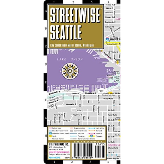 Pre-Owned Streetwise Seattle: City Center Street Map of Seattle, Washington