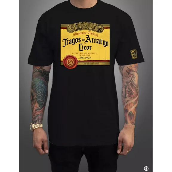 Streetwise Tragos Graphic T-Shirt Black M-L-XL-2XL-3XL-4XL-5XL