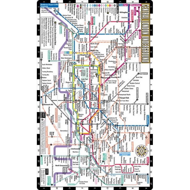 Streetwise London Underground Map Laminated Map Of The, 60 OFF