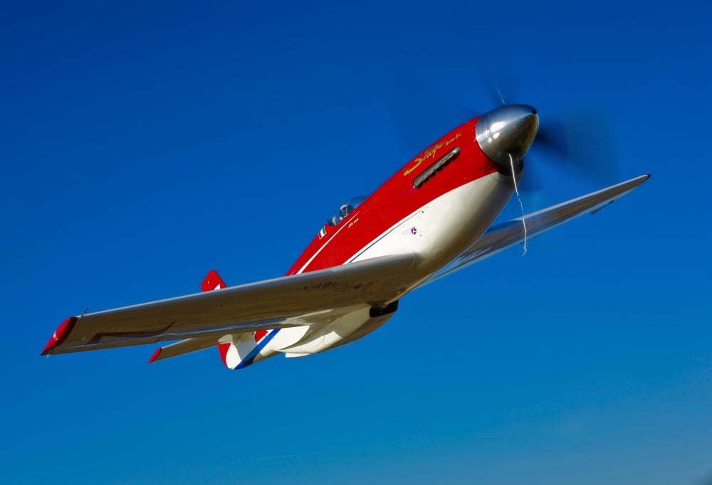 Strega a highly modified P-51D Mustang used in unlimited air racing Canvas Art - Scott GermainStocktrek Images (17 x 12)