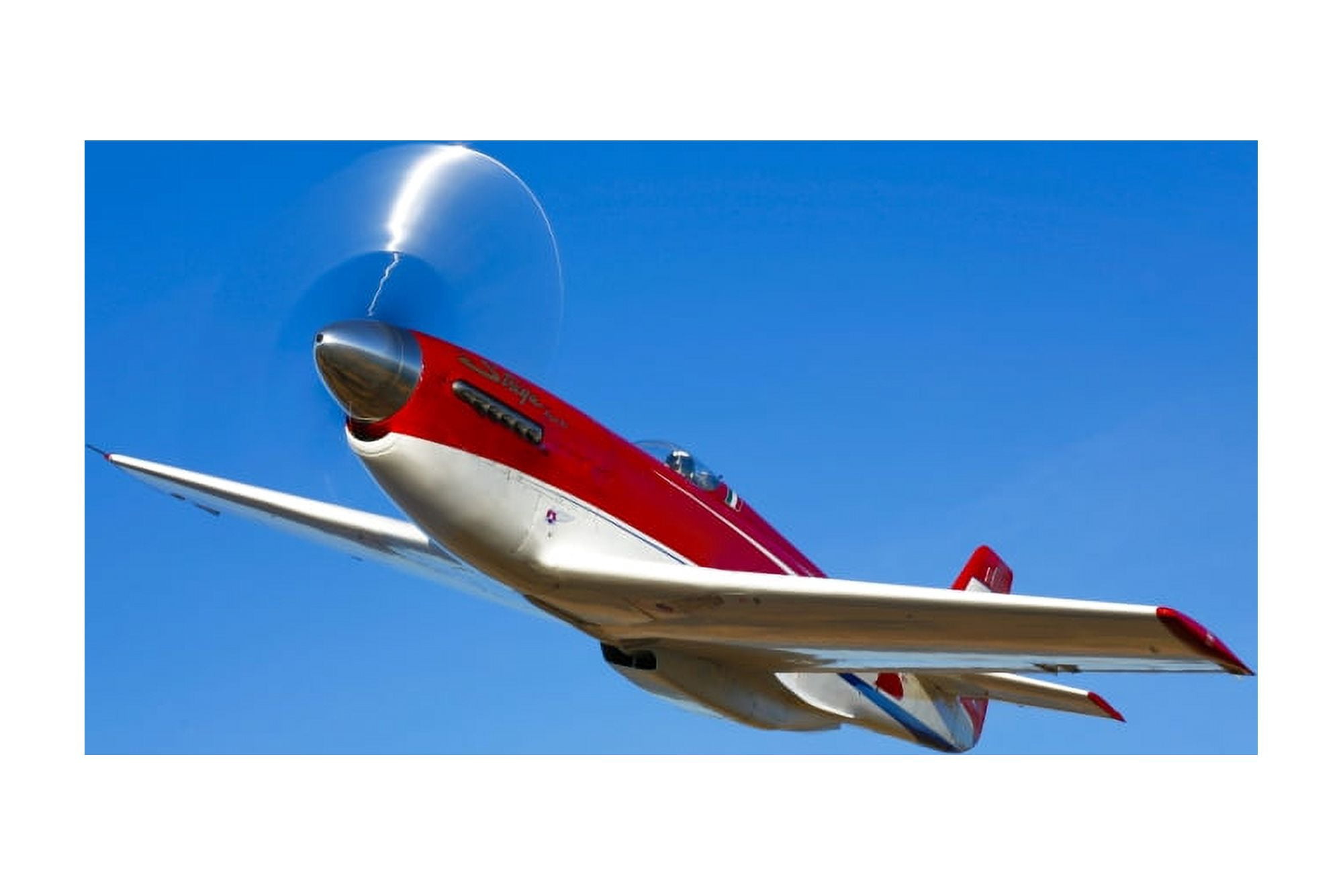 Strega a highly modified P-51D Mustang used in unlimited air racing Canvas Art - Scott GermainStocktrek Images (18 x 12)