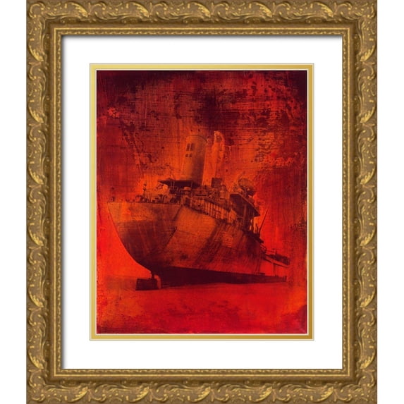 Streicher, Tibo 20x24 Gold Ornate Wood Framed with Double Matting Museum Art Print Titled - Malika II