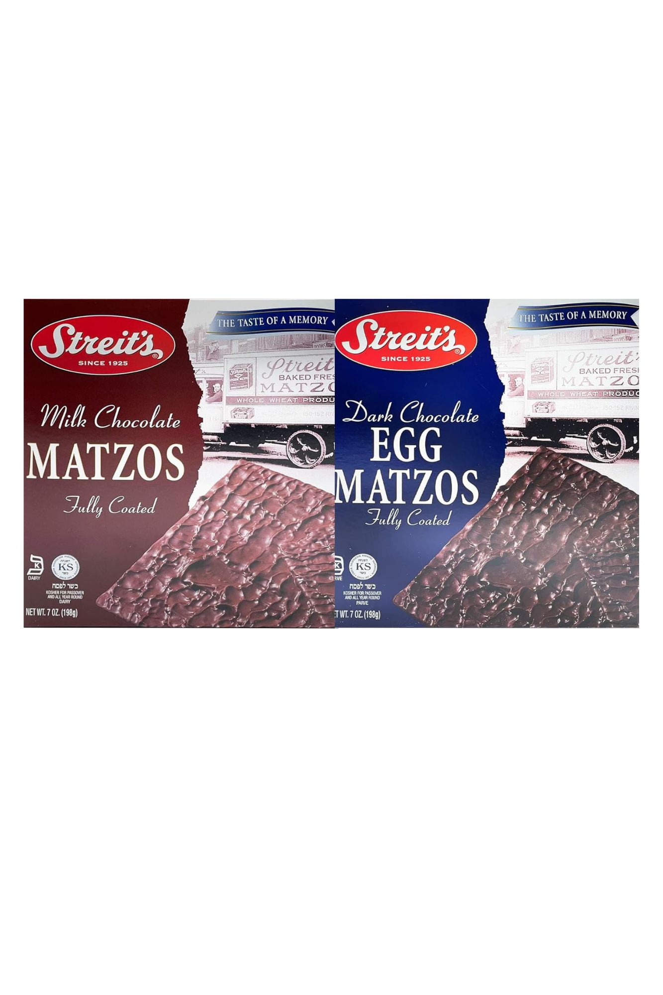 Streit's Chocolate Matzo Variety Pack, Milk Chocolate & Dark Chocolate