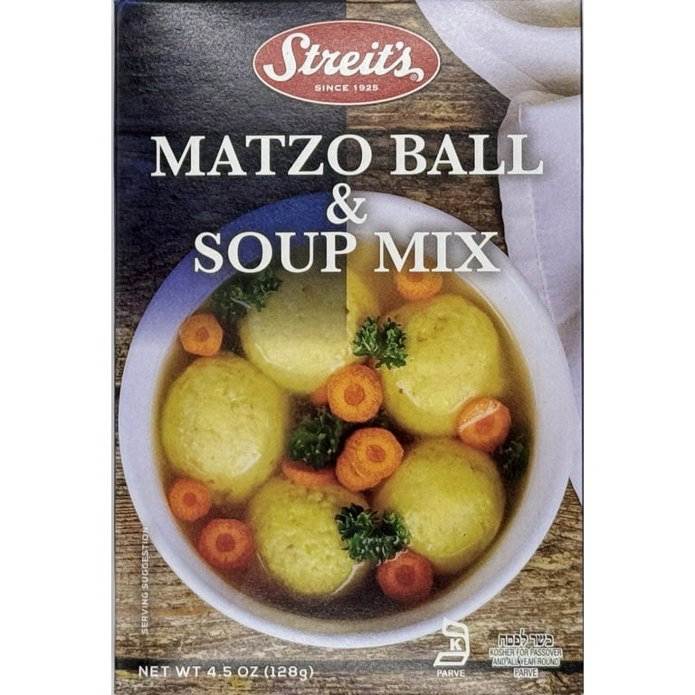 Streit's Kosher Matzo Ball & Soup Mix, Ideal for Passover and