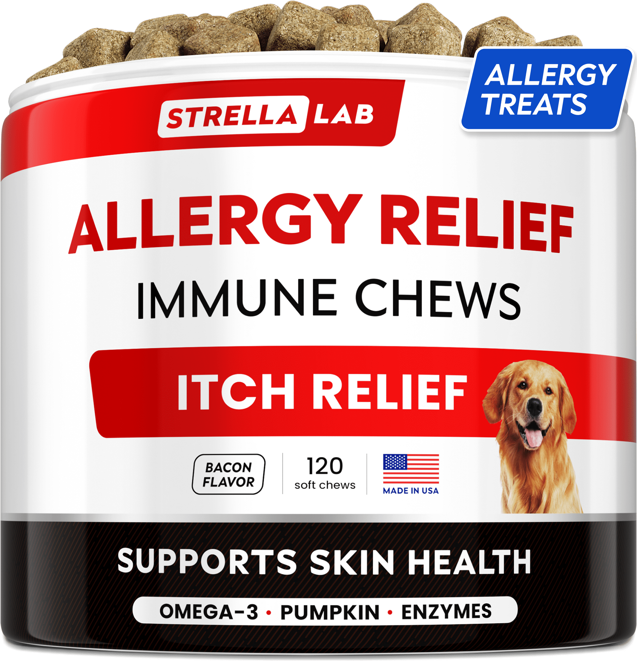 Vet s Best Healthy Coat Shed Itch Relief Supplements for Dogs 150 Chewable Tablets Walmart