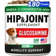 thumbnail image 1 of StrellaLab Glucosamine Chews for Dogs - Hip & Joint Support with Chondroitin, MSM & Omega-3 Fish Oil - Joint Pain Relief - Bacon (180 ct), 1 of 10