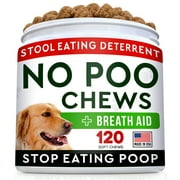 StrellaLab No Poo Treats - No Poop Eating for Dogs - Coprophagia Stool Eating Deterrent Stop Eating Poop for Dogs - Probiotics & Digestive Enzymes - Digestive Health & Immune Support - 120ct