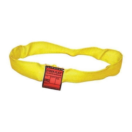 Stren-Flex Round Sling,Endless,Yellow,6 ft. L STRERS3-06