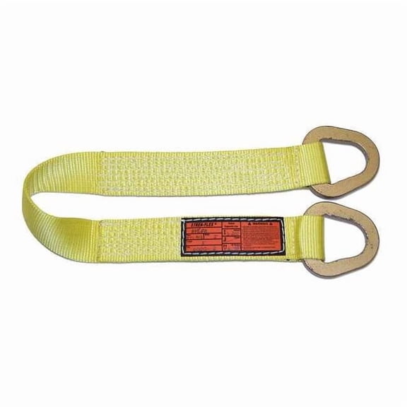Synthetic Web Sling, Type 2, 6 ft L, 2 in W, Nylon, Yellow TTS-1-902-06