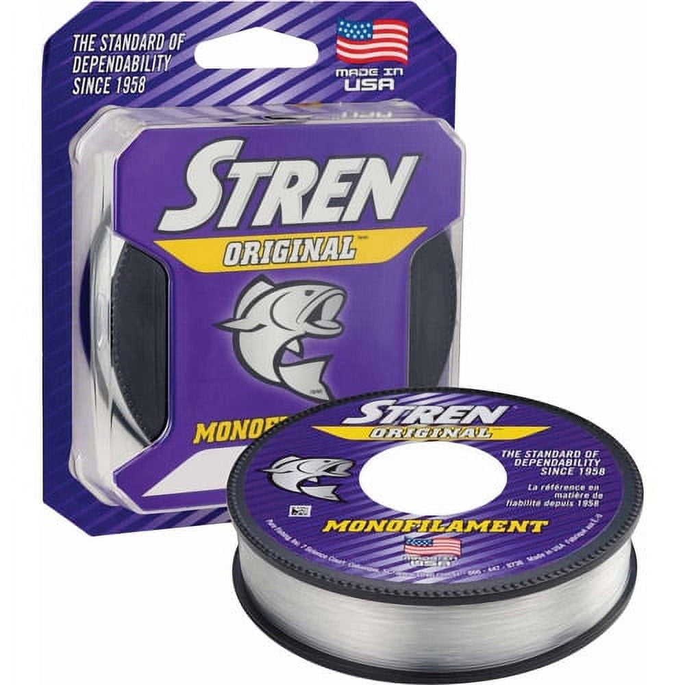 Stren Stren Original® Monofilament Fishing Line, Clear/Blue Fluorescent, 10 ...