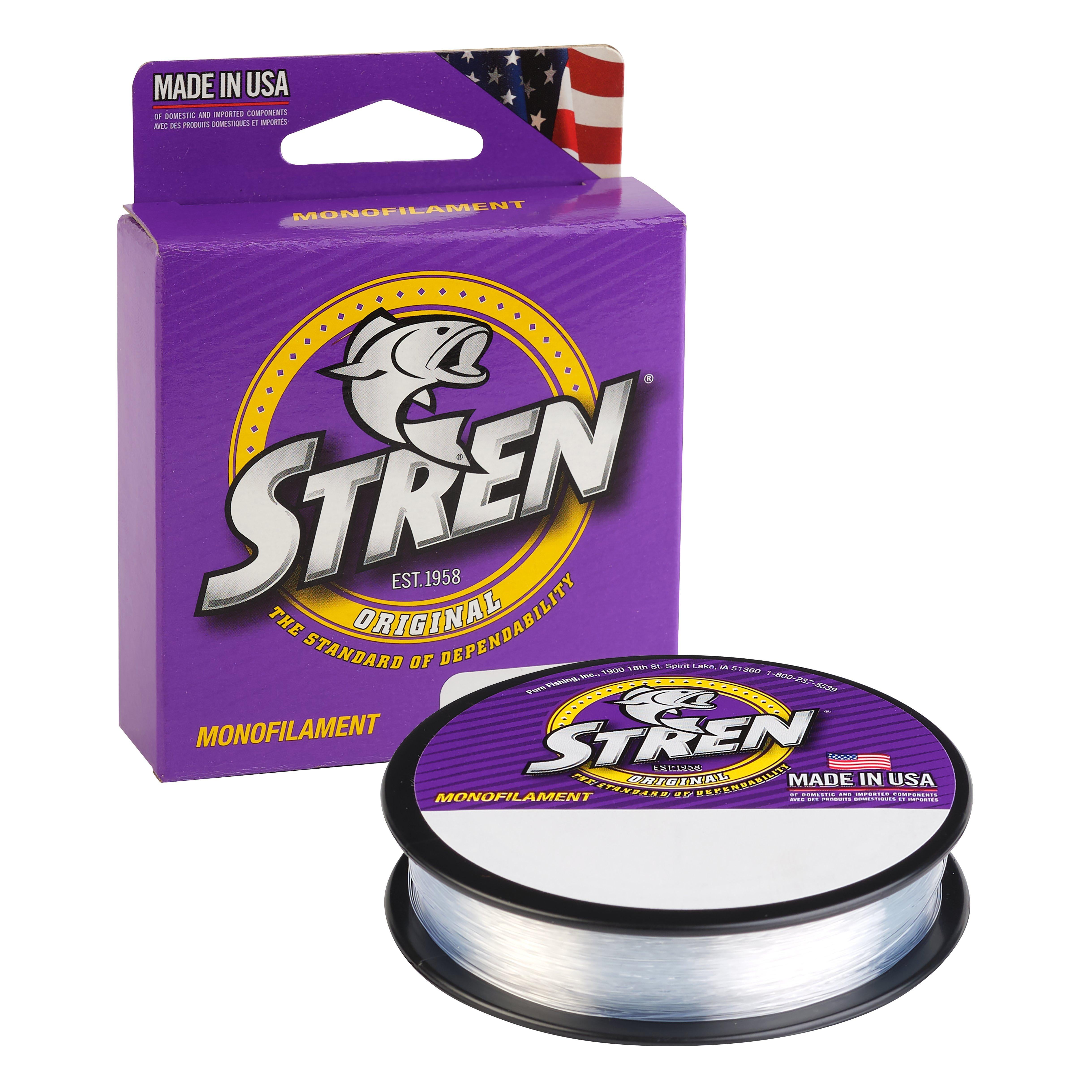 Stren Original® Monofilament Fishing Line, Clear/Blue Fluorescent, 6 lb Test Strength, 100 yd