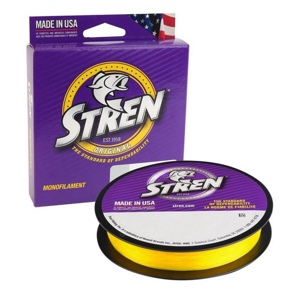 Stren Original, Hi-Vis Gold, 20lb 9kg Monofilament Fishing Line, Suitable for Freshwater Environments