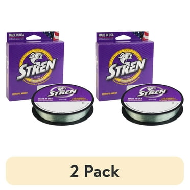 (2 pack) Stren Original® Monofilament Fishing Line, Lo-Vis Green, 8 lb Test Strength, 330 yd