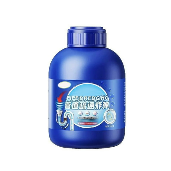 Strength Drains Cleaner 300G For Kitchen Sink Pipe Unclogging Grease And Hair Removal Easy Use Plastic Material