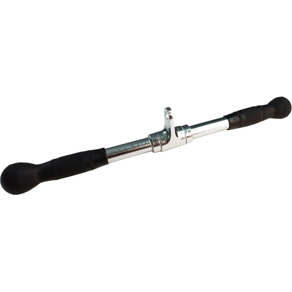 Strength-Enhancing Wide LAT Pull Down Bar, Curl Pulldown Attachment - Gym Equipment with Rubber Handles for Comfortable Strength Workouts, LAT Bar Machine Attachment