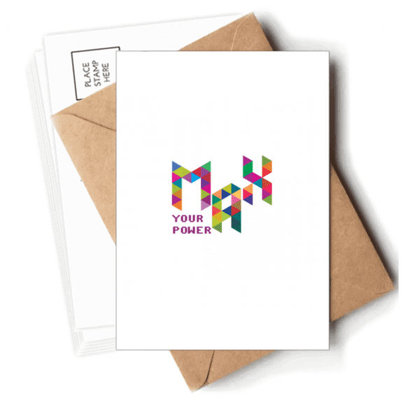 Strength Hope Art Deco Fashion Postcards Envelopes Blank Note Cards Mailing