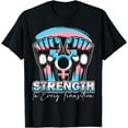 thumbnail image 1 of Strength In Every Transition Transgender Pride LGBT Trans T-Shirt, 1 of 4