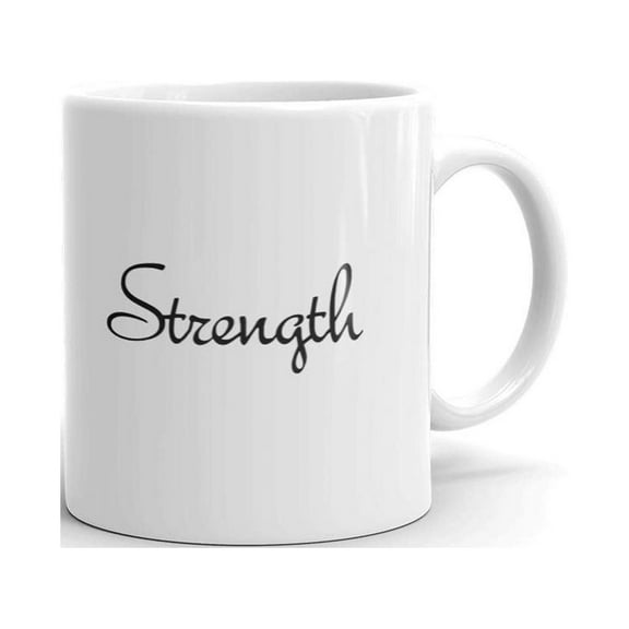Strength Inpirational Coffee Tea Ceramic Mug Office Work Cup Gift 11oz