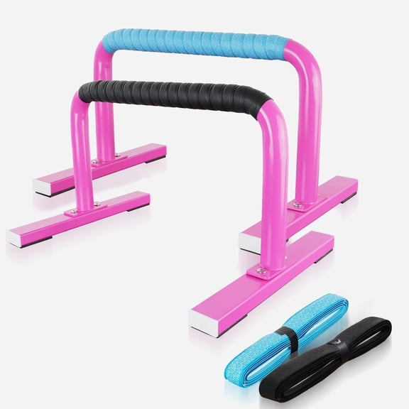 Strength Parallettes Push Up Bars, Pushup Handles Calisthenics Equipment for Workout, Anti-slip Gymnastics Bars, Handstand & Dip Bar for Outdoor Exercise