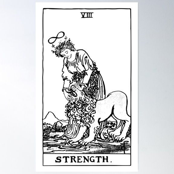 Strength Poster Wall Art, Modern Wall Decor For Living Room Bedroom, 16x24 UNFRAMED