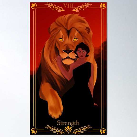 Strength Poster Wall Art, Modern Wall Decor For Living Room Bedroom, 8x12 UNFRAMED