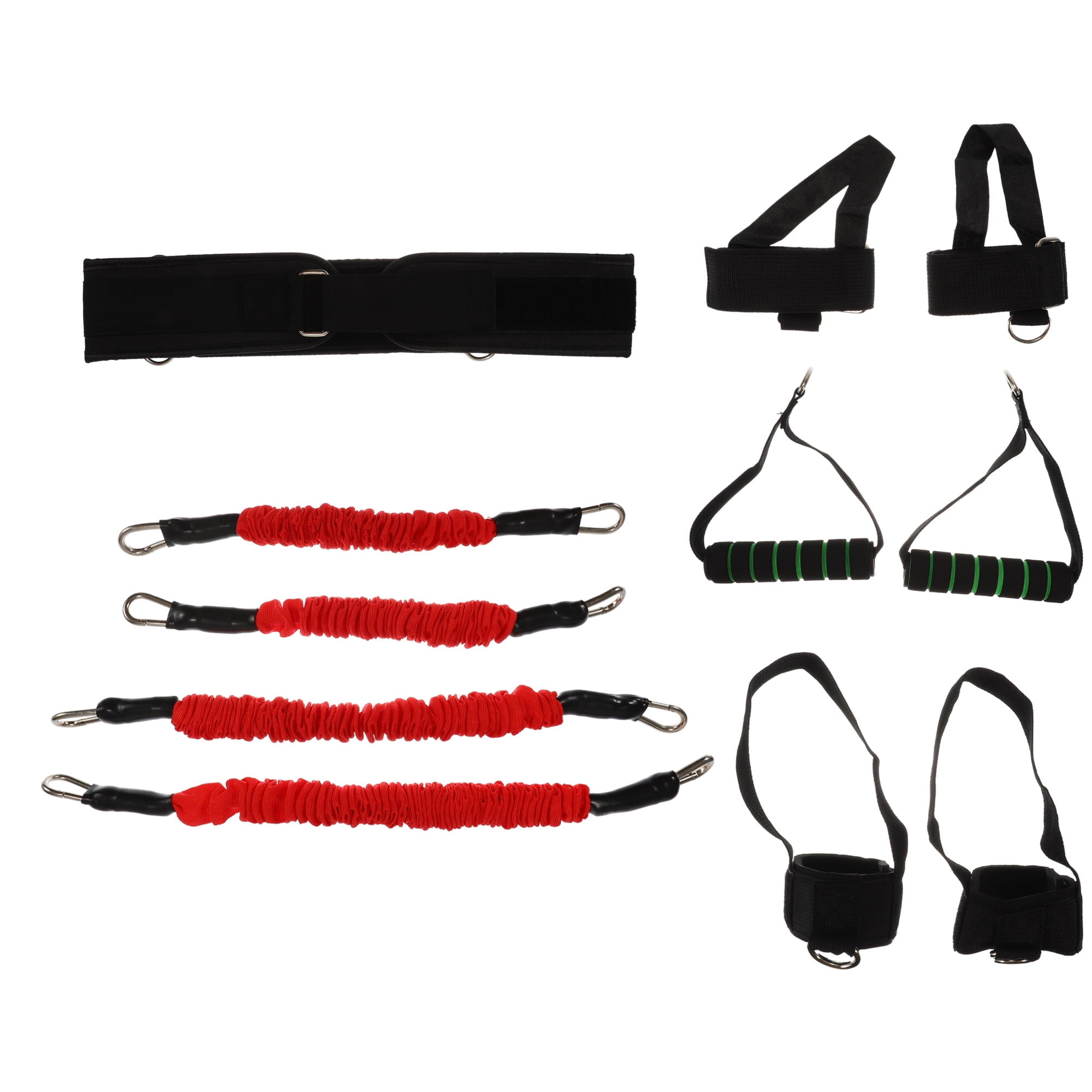 Strength Resistance Bands Set for Basketball Triple Jump Football Bounce Softball Weight Range 60LBS Red