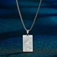 thumbnail image 1 of Strength Tarot Card Lion Animal Pendant Necklace Jewelry Gift for Husband, 1 of 4