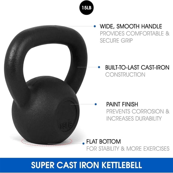 Strength Training Kettlebells 5-80 Lb (5,10,15,20,25,30,35,40,45,50,60,70,80 Lb) for Full Body Workout, Push up, Strength Training - Single & Kettlebell Set of 2 for Men