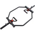 Strength Training Olympic Hex Bar Barbell, High Load Capacity, Swivel Handles, Safety Clips