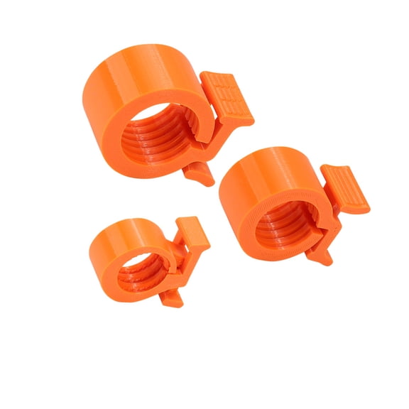 Strength Training Weight Plate Clamps Set, 3 Piece Collars with Threaded Inner Profile for Barbells and Dumbbells