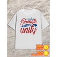 thumbnail image 1 of Strength Unity T-Shirt mens 180G 100% Cotton white Funny Unisex Shirt Printed tshirts Basic Unisex Shirt Cotton tshirts Casual Unisex Shirt Graphic tshirts, 1 of 7