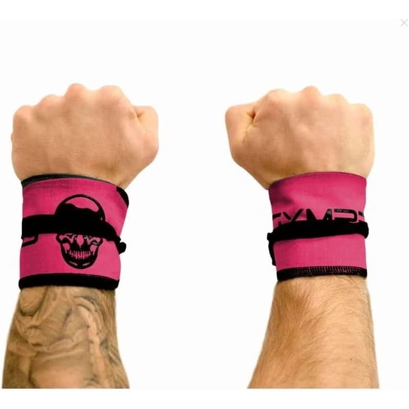 Strength Wrist Wraps For Cross Training, Olympic Lifting, Strength, WOD Workouts, Calisthenics - Strong Wrist Support For Men and Women - Fits All Wrist Sizes | Men And Women (Pink)