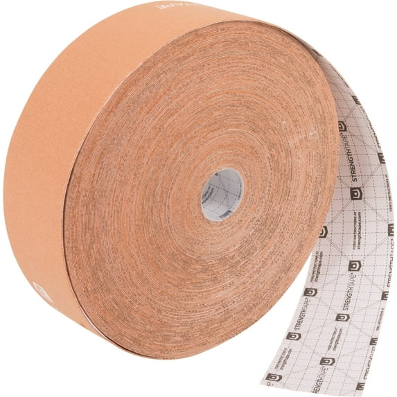 StrengthTape Kinesiology Elastic Tape for Injury Support and Prevention, 35M Uncut Roll, Beige